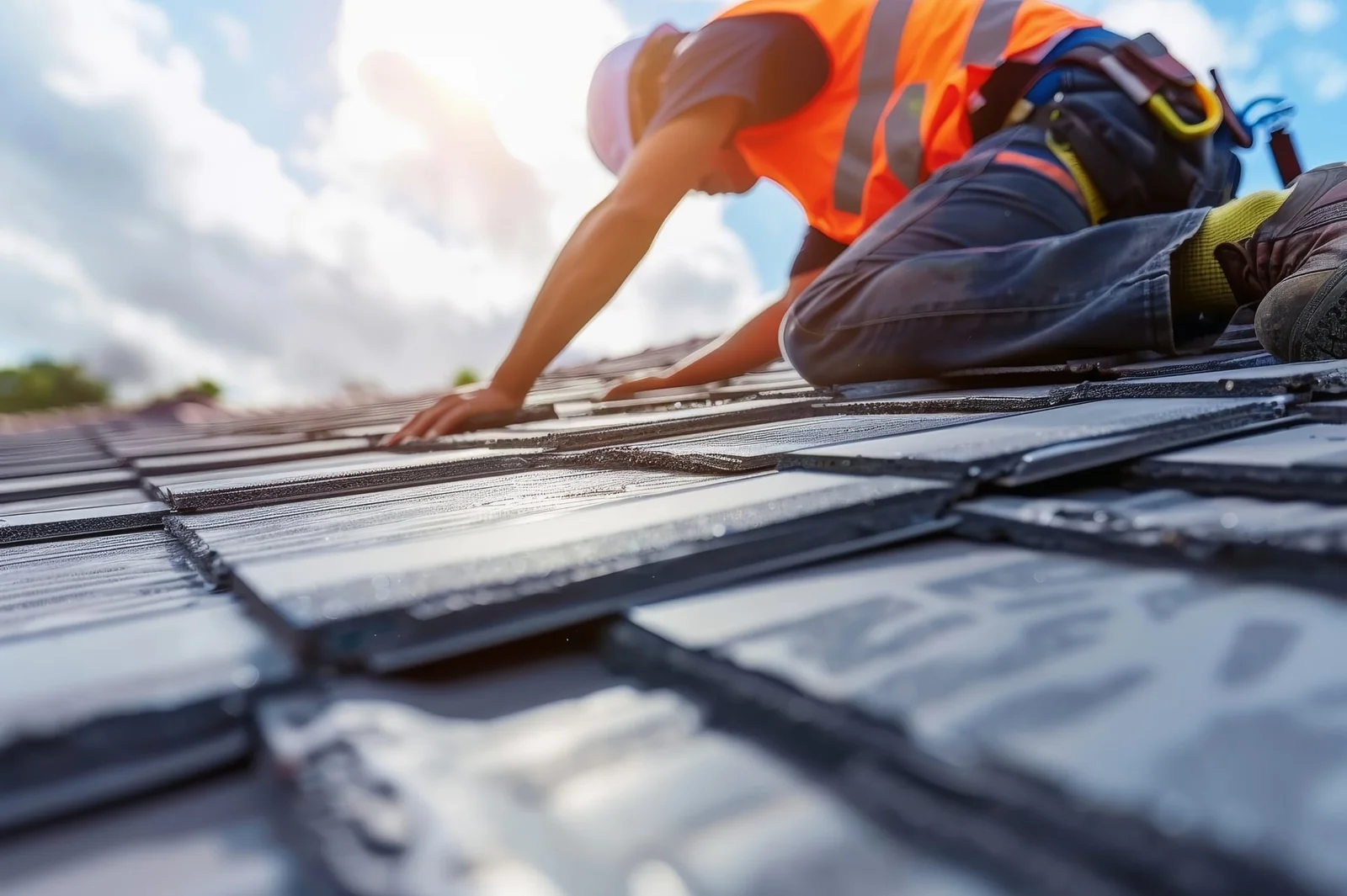 Working on a roof  1