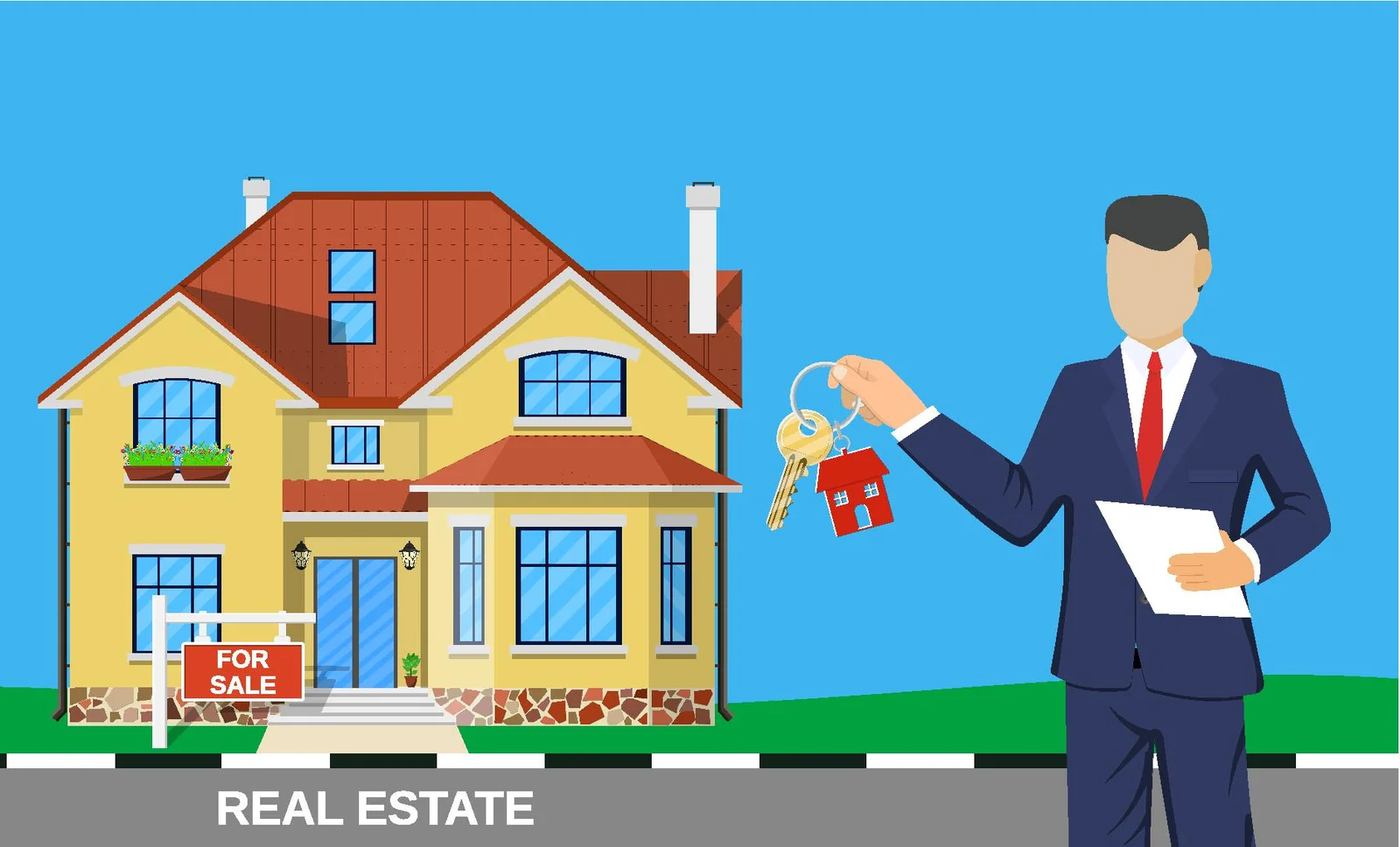 Real estate agent  house building  property home  realtor and rent  sale housing  buy apartment